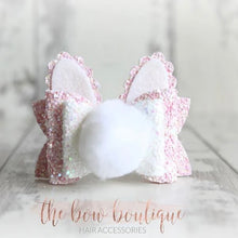 Load image into Gallery viewer, Bunny bows with tail (4 Colours) - Easter