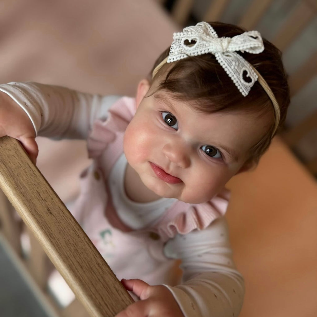 Vintage heart bow | Clip, headband or bobble