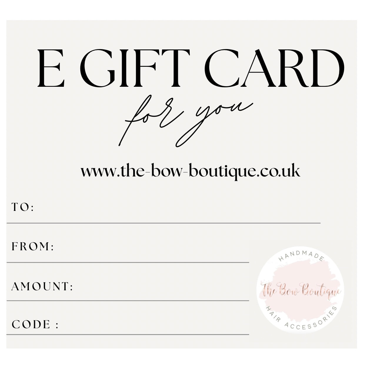 E-Gift Card