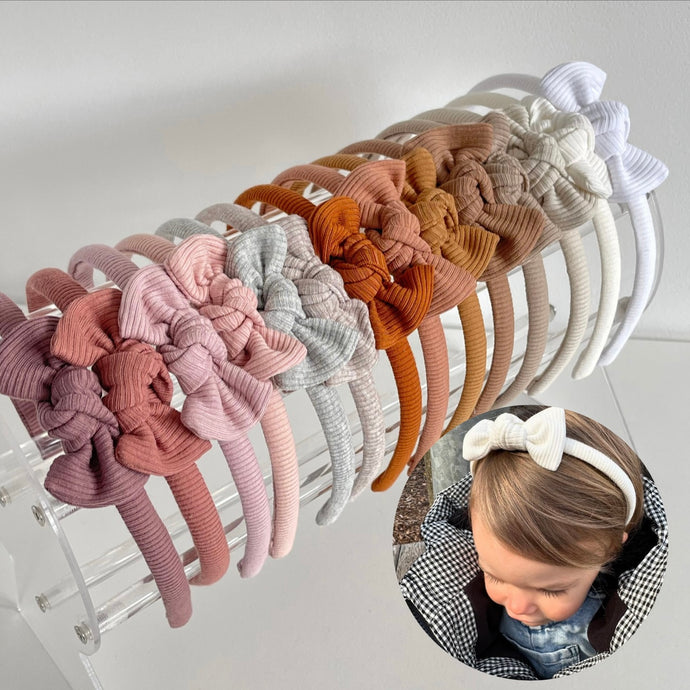 Ribbed knot Alice headband (19 colour)