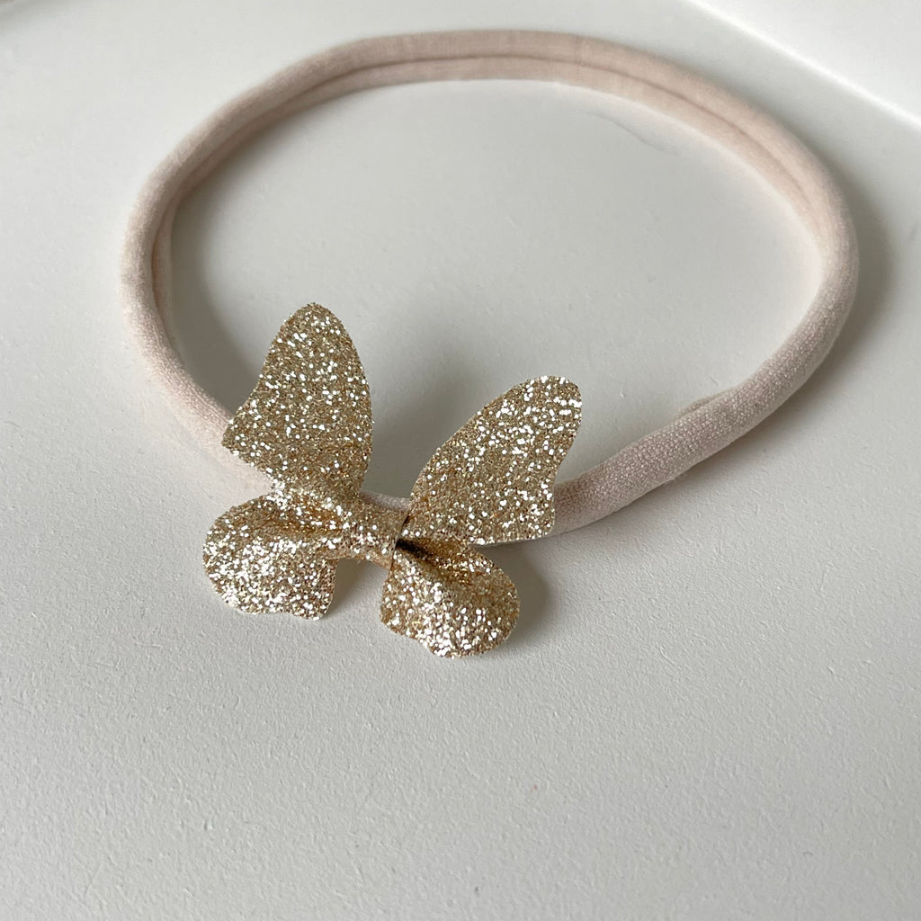 Gold glitter butterfly