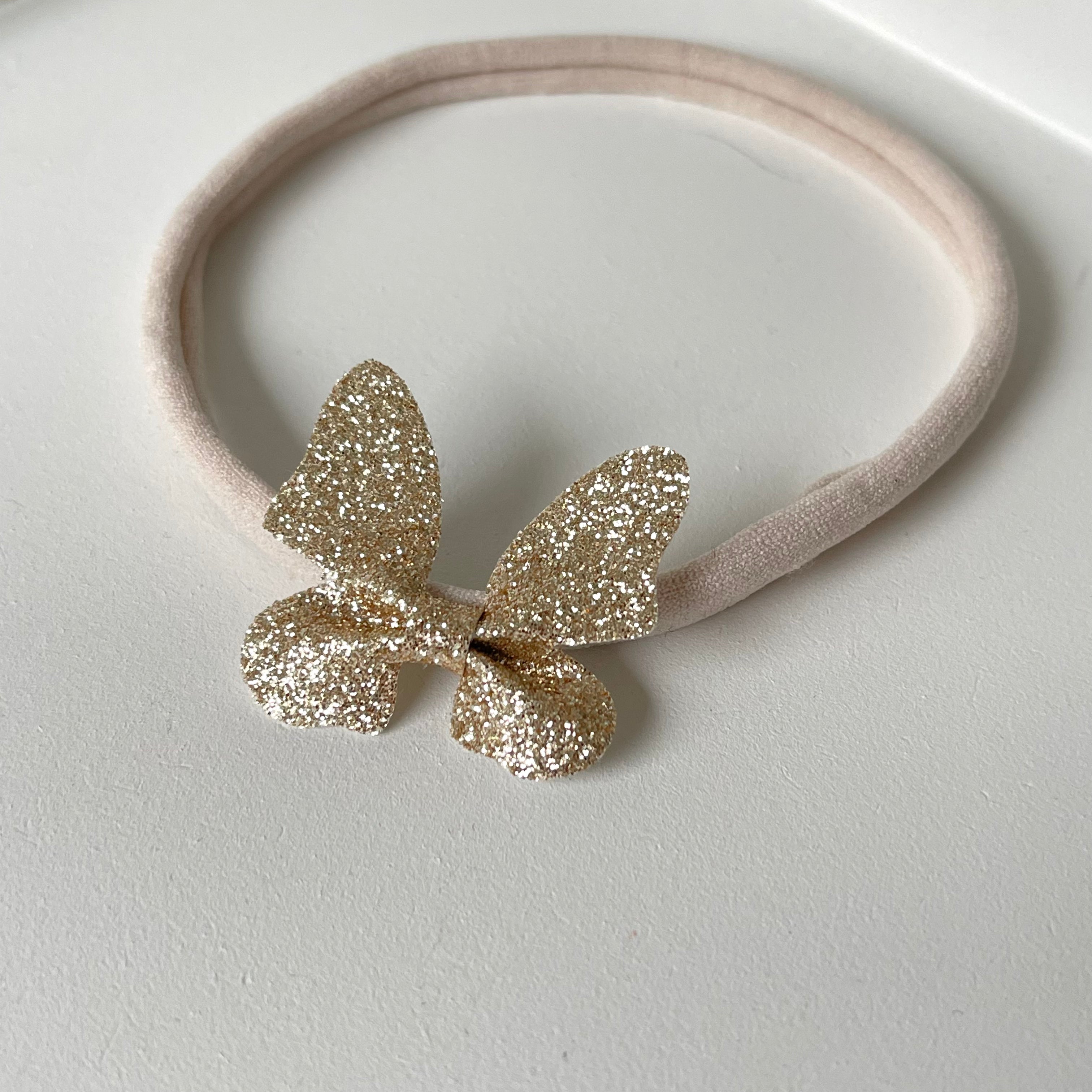 Gold glitter butterfly