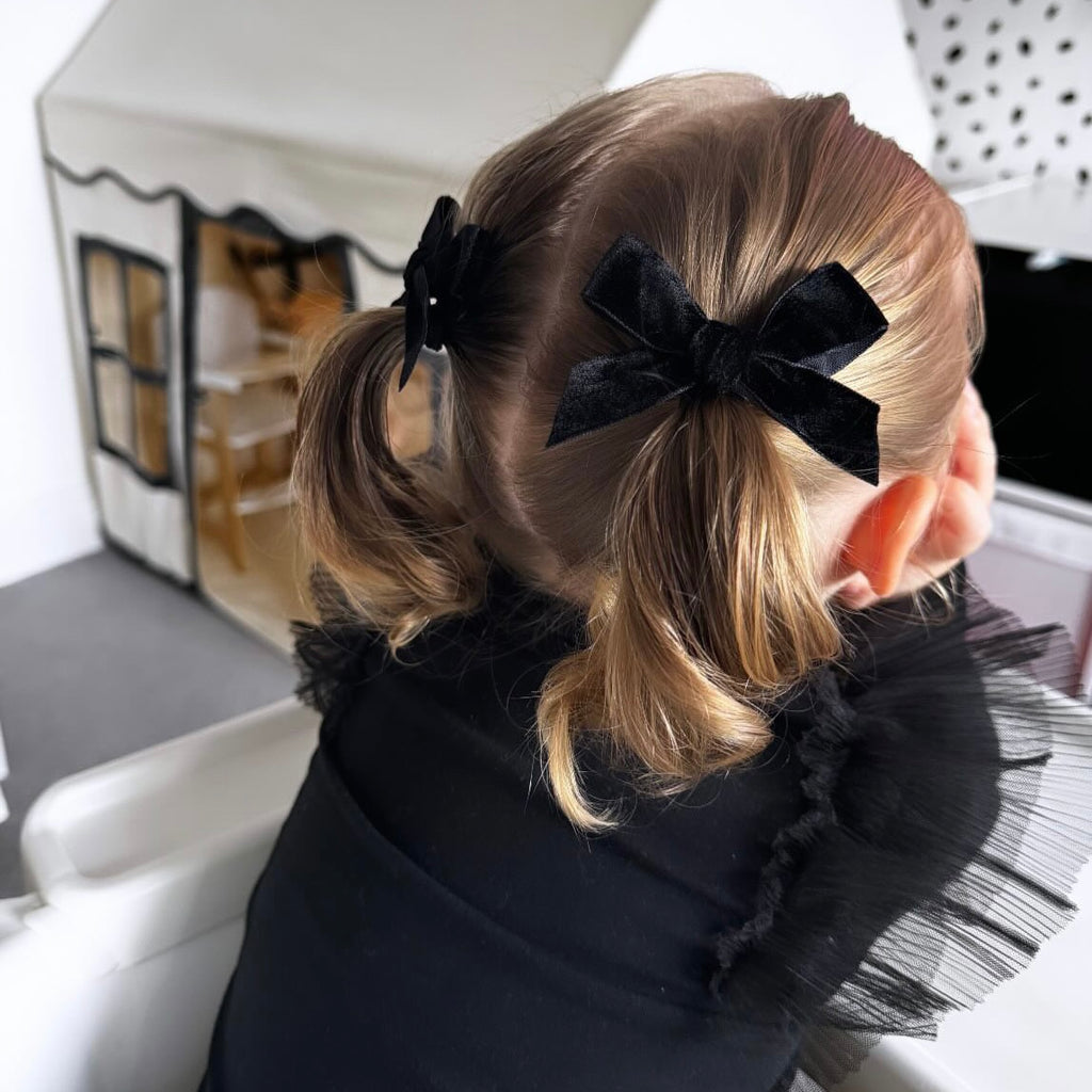 Velvet ribbon bows | 14 colours | Clip or headband