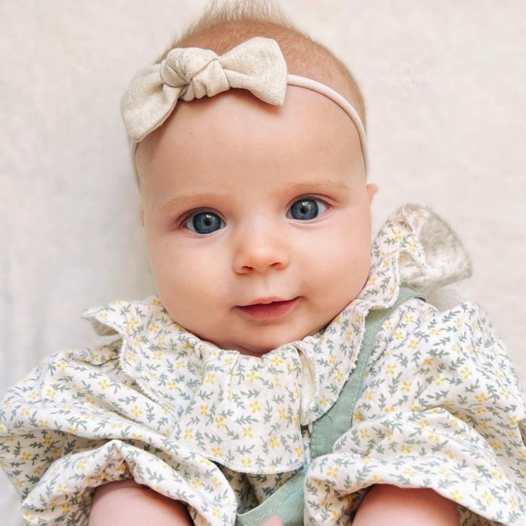 Linen knot bows | 10 Colours | Clip, headband, bobble or alice band