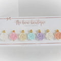 Spring pastel mini flower clip set