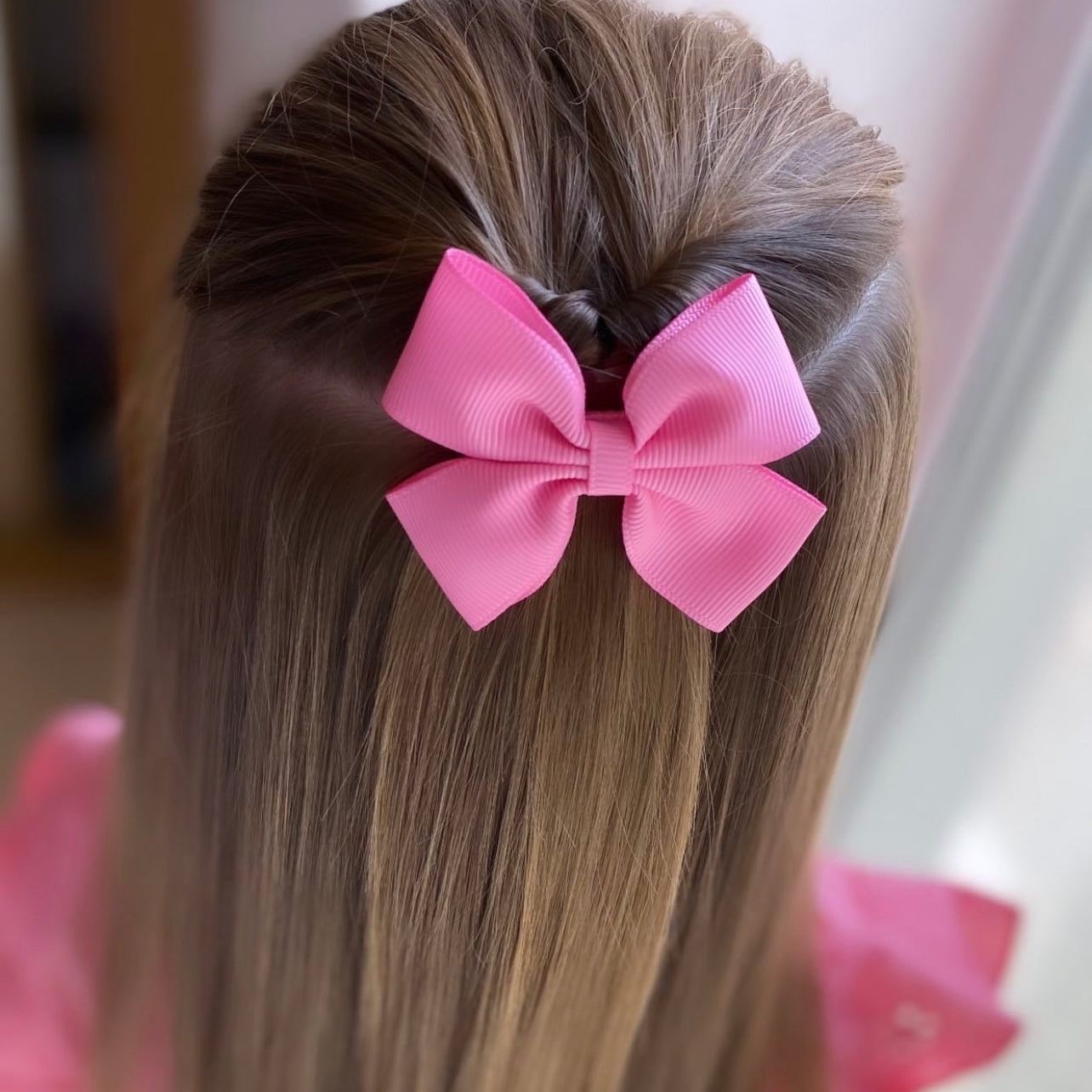 Double pinch ribbon bows | 32 colours | Clip or bobble