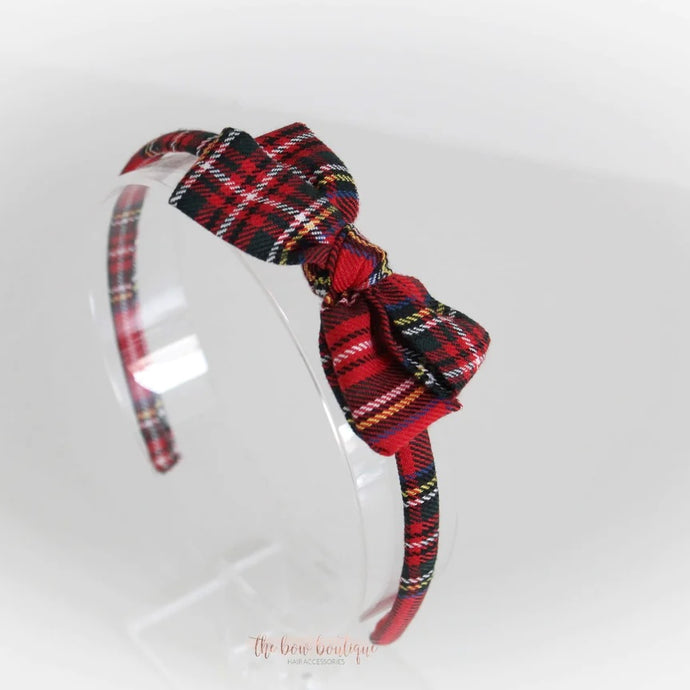 Tartan Alice headband