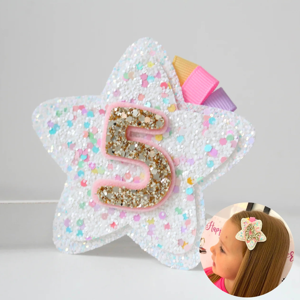 Birthday star | Clip, headband or badge