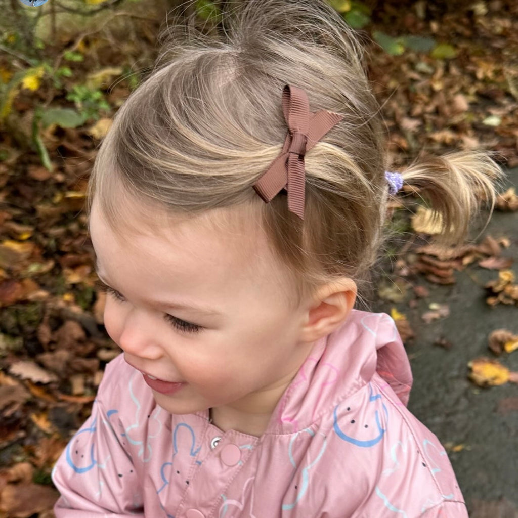 Hand tied ribbon bow clips | 41 Colours