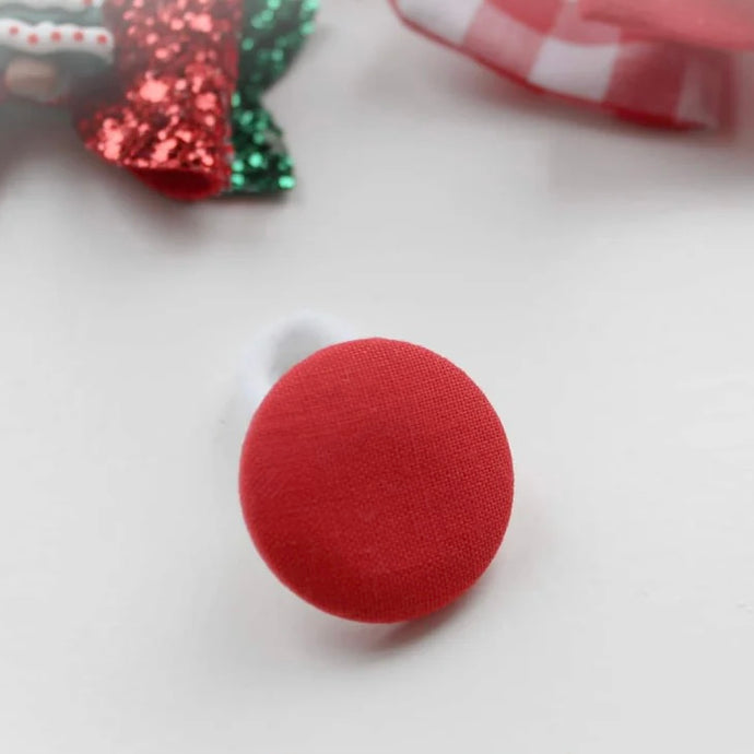 Red button bobble || 2 sizes