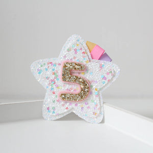 Birthday star - Clip, headband or badge