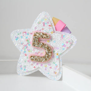 Birthday star - Clip, headband or badge