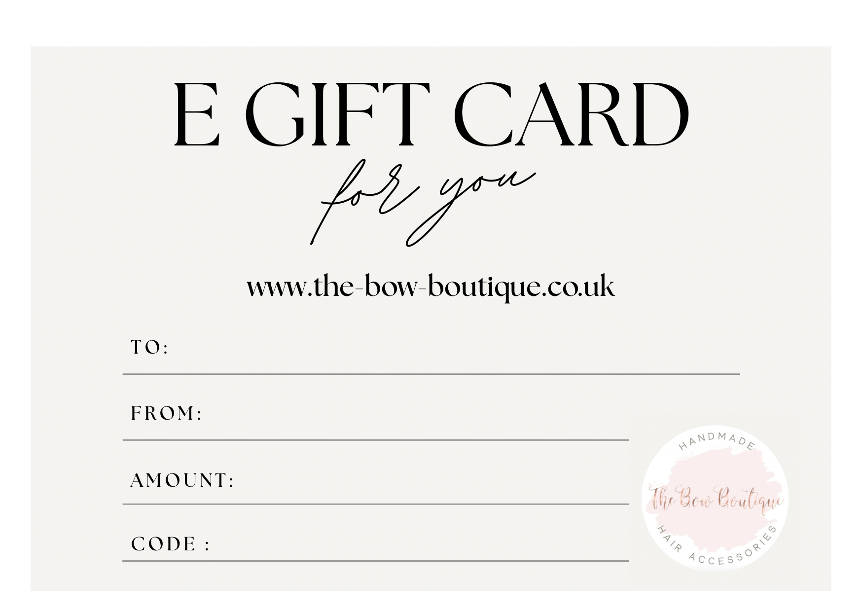 E-Gift Card