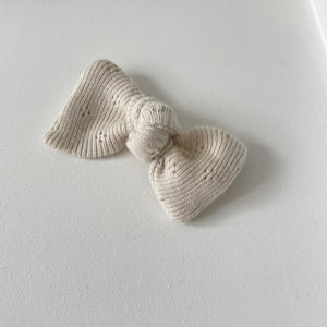 Pointelle petite jersey ribbed knot - 2 colours
