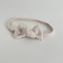 Load image into Gallery viewer, Pointelle petite jersey ribbed knot - 2 colours