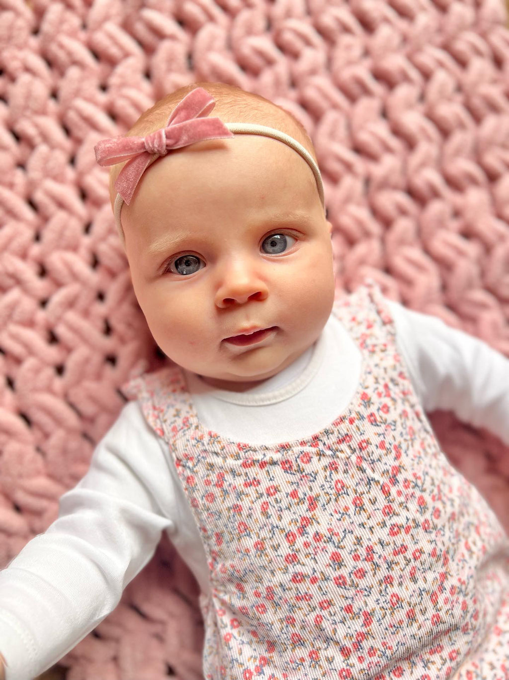 Mini velvet bows | 16 Colours | Clip or headband