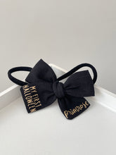 Load image into Gallery viewer, My first Halloween bow | Option to personalise. Clip or headband.