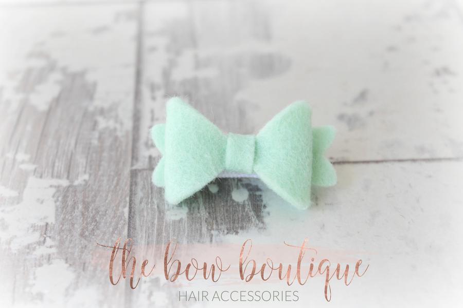 Medium baby felt bows | 25 Colours | Clip, headband or bobble