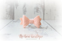 Load image into Gallery viewer, Medium baby glitter bows (25 Colours)