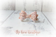 Load image into Gallery viewer, Medium baby glitter bows (25 Colours)