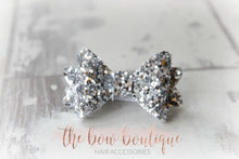 Load image into Gallery viewer, Medium baby glitter bows (25 Colours)