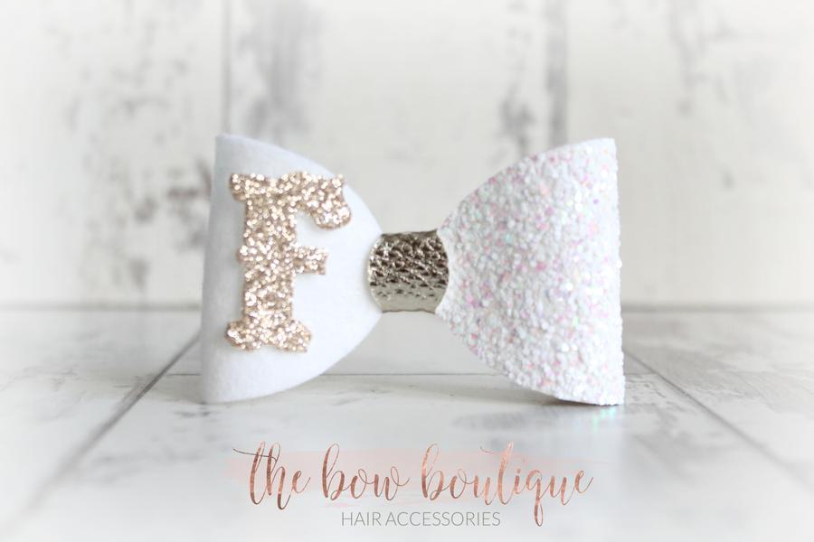 Personalised bows | 10 colours | Clip or headband