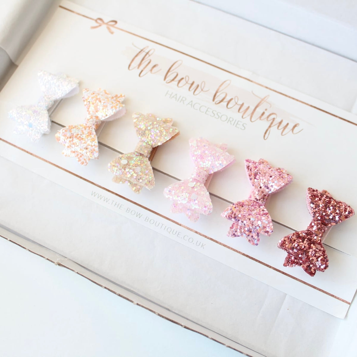 Mini baby glitter bows| Clips or bobbles