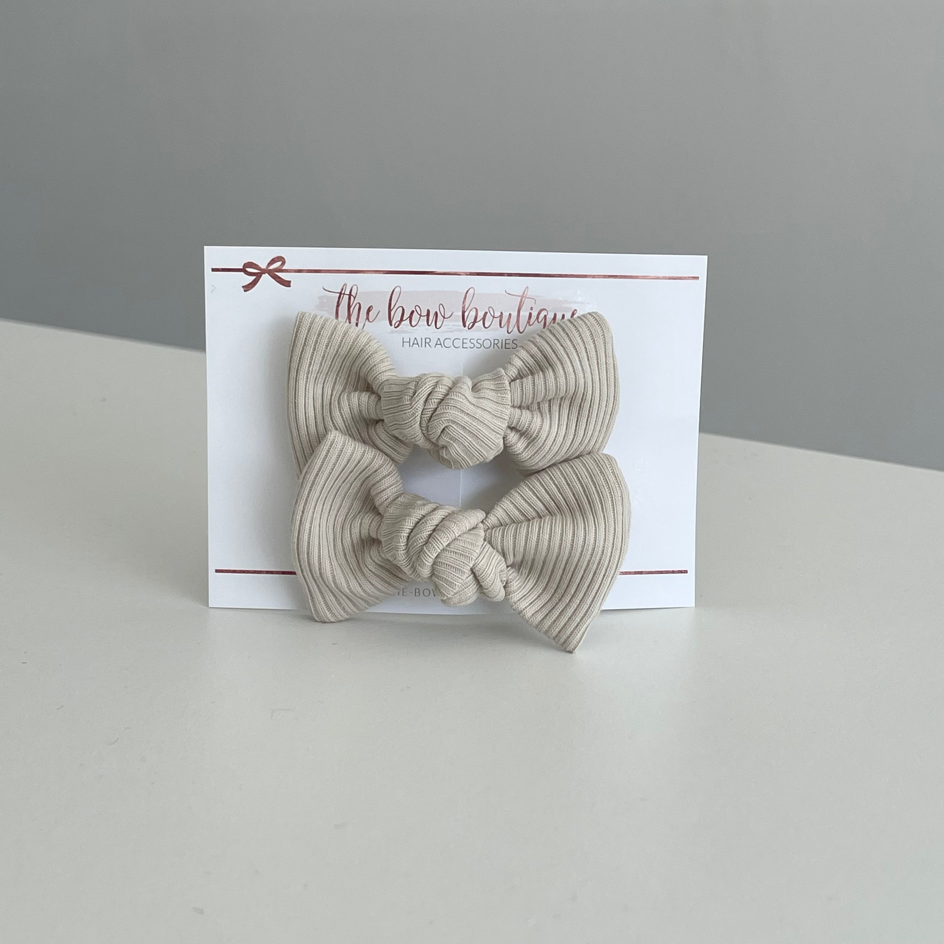 Jersey ribbed knot bows | 20 Colours