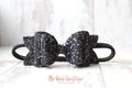 Chunky double glitter bows | 20 Colours | Clip or headband