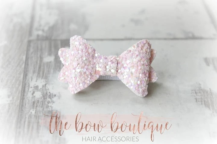 Medium baby glitter bows | 20 Colours | Clip, headband or bobble