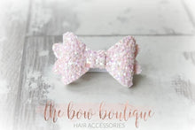 Load image into Gallery viewer, Medium baby glitter bows (25 Colours)