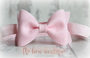 Large luxury felt bows (25 Colours)