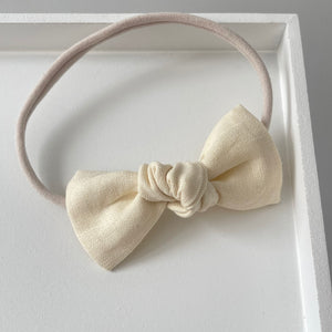 Linen knot bows - 10 Colours