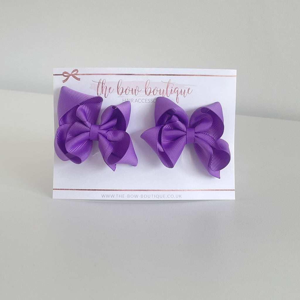 School collection ribbon bows | 12 colours | Clip or bobble