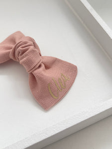 Linen knot bows - 10 Colours