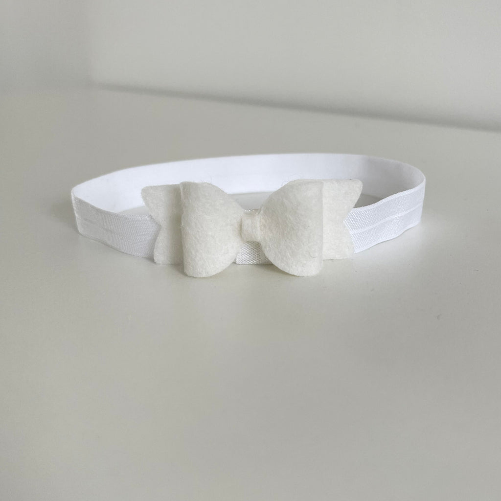 Small chunky felt bows | 25 Colours | Clip or headband