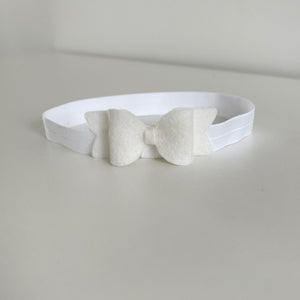 Small chunky felt bows (25 Colours)