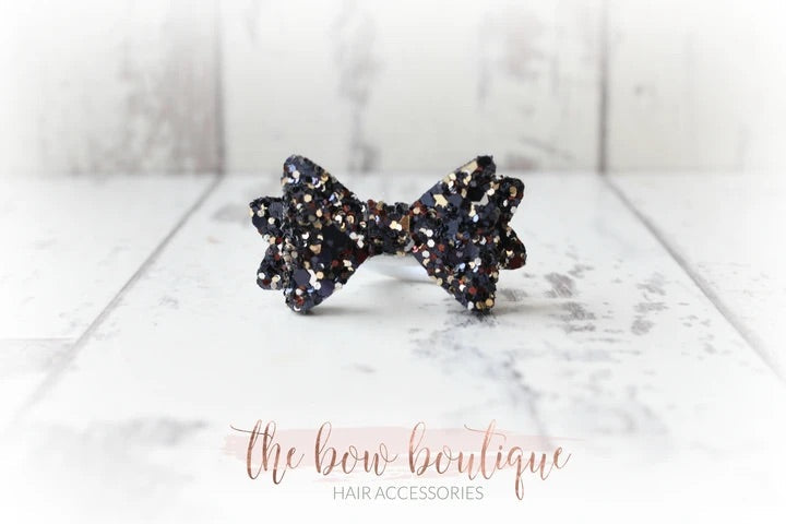 Medium baby glitter bows | 20 Colours | Clip, headband or bobble