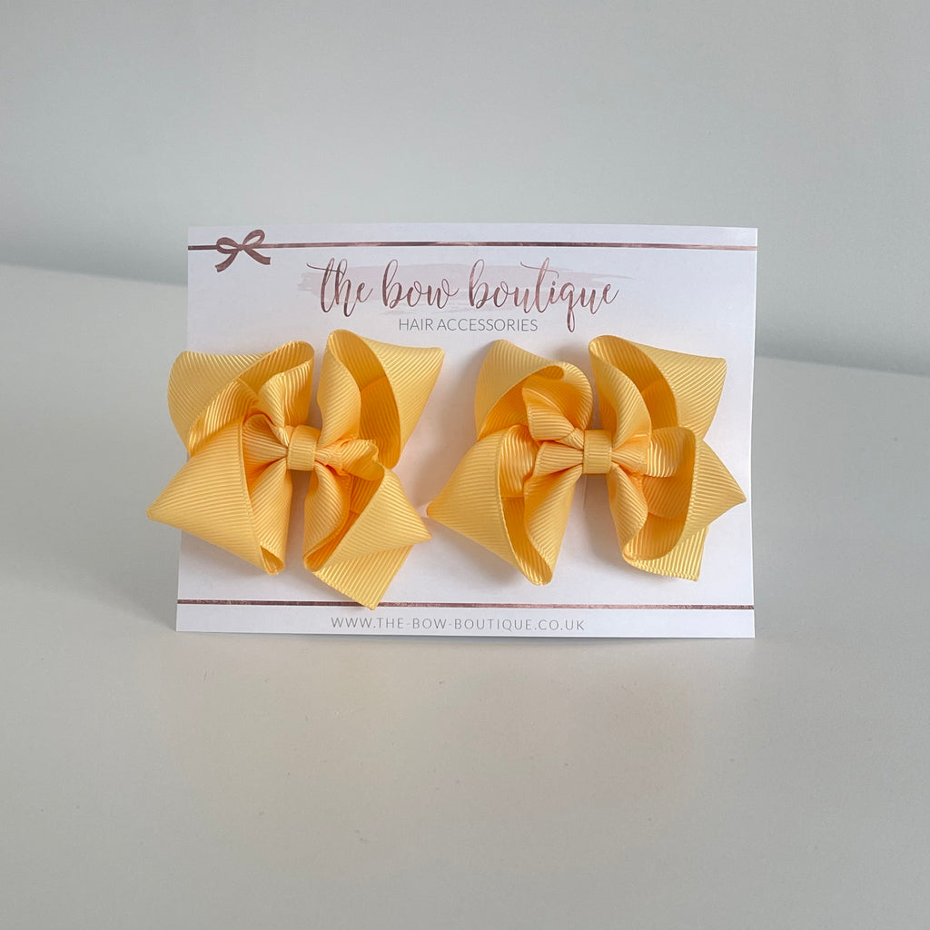 School collection ribbon bows | 12 colours | Clip or bobble