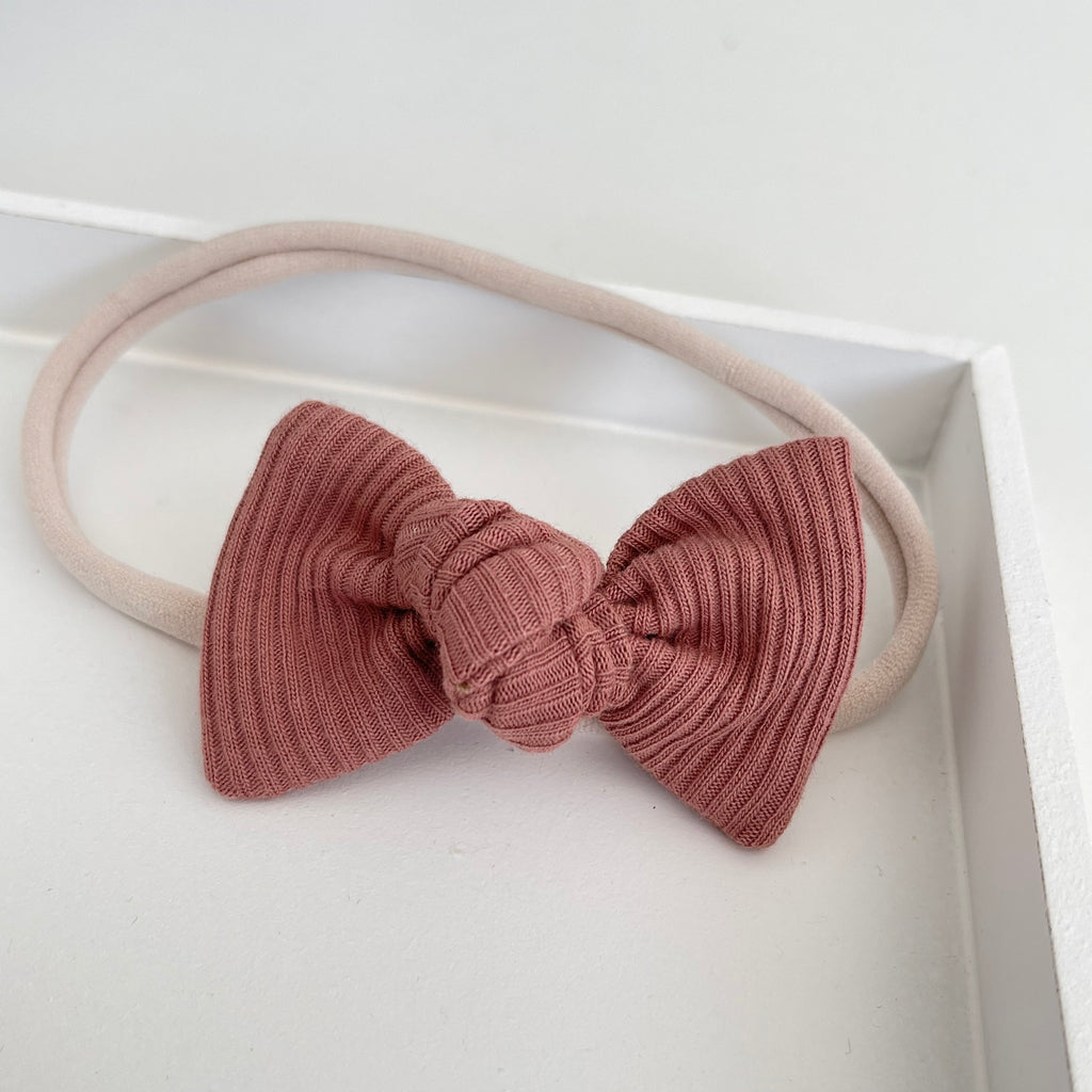 Jersey ribbed knot bows | 20 Colours
