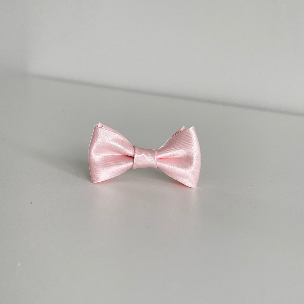 Pink satin bows | Clip or headband | Occasion