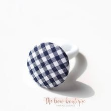 Load image into Gallery viewer, School gingham button bobbles - 8 Colours.