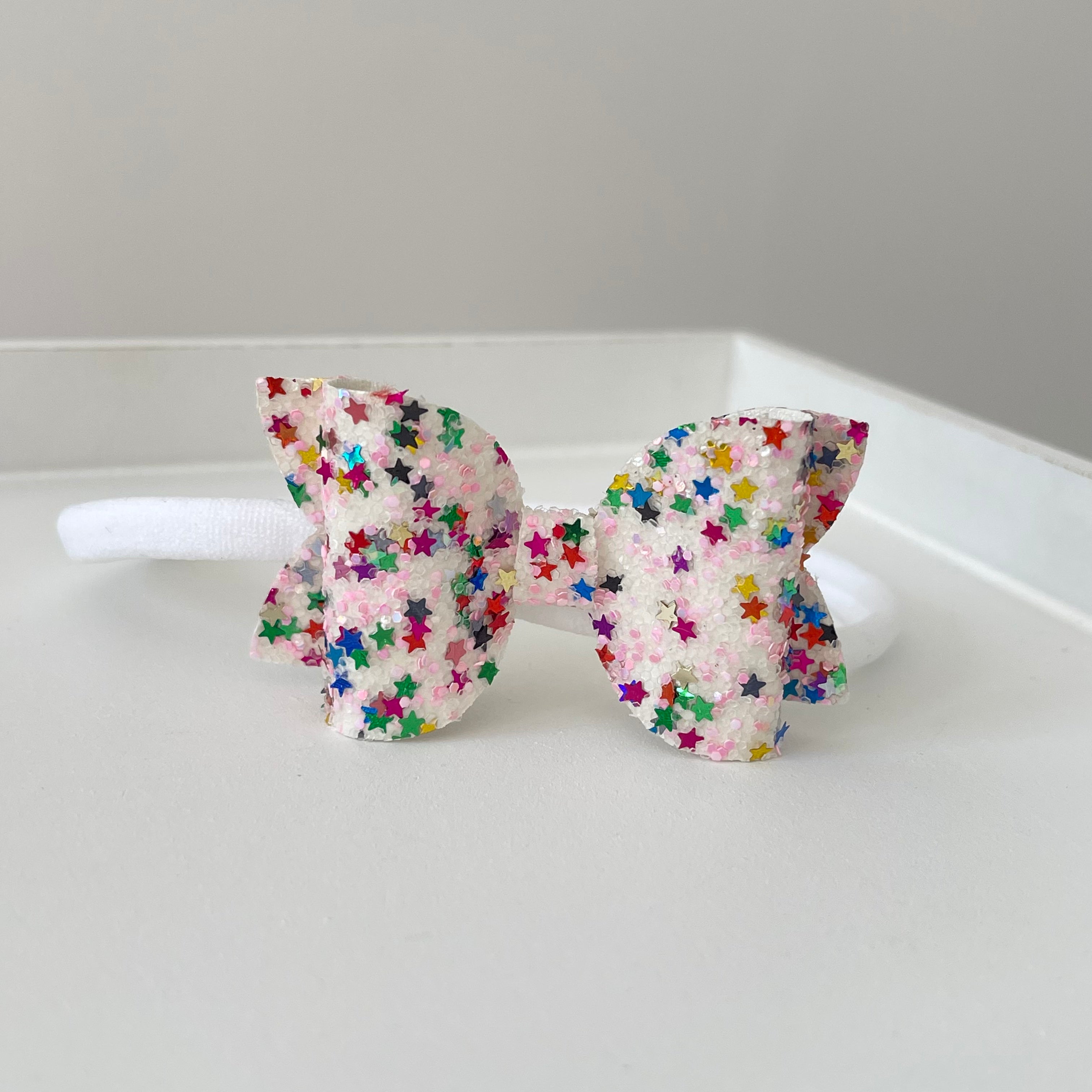 Birthday girl glitter bows | Clip or headband