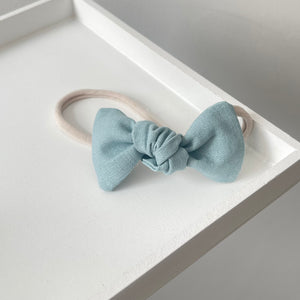 Linen knot bows - 10 Colours