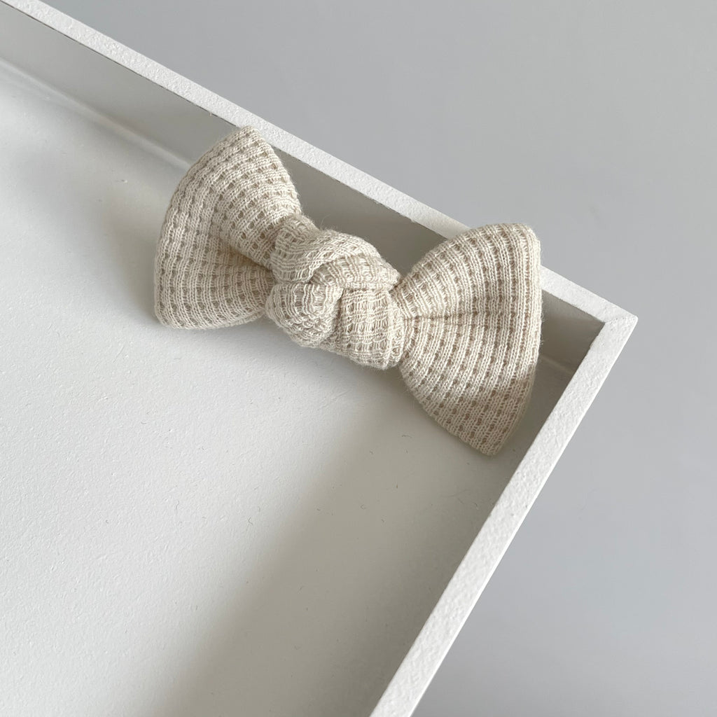 Natural waffle knot bows | Clip, headband, bobble or alice band