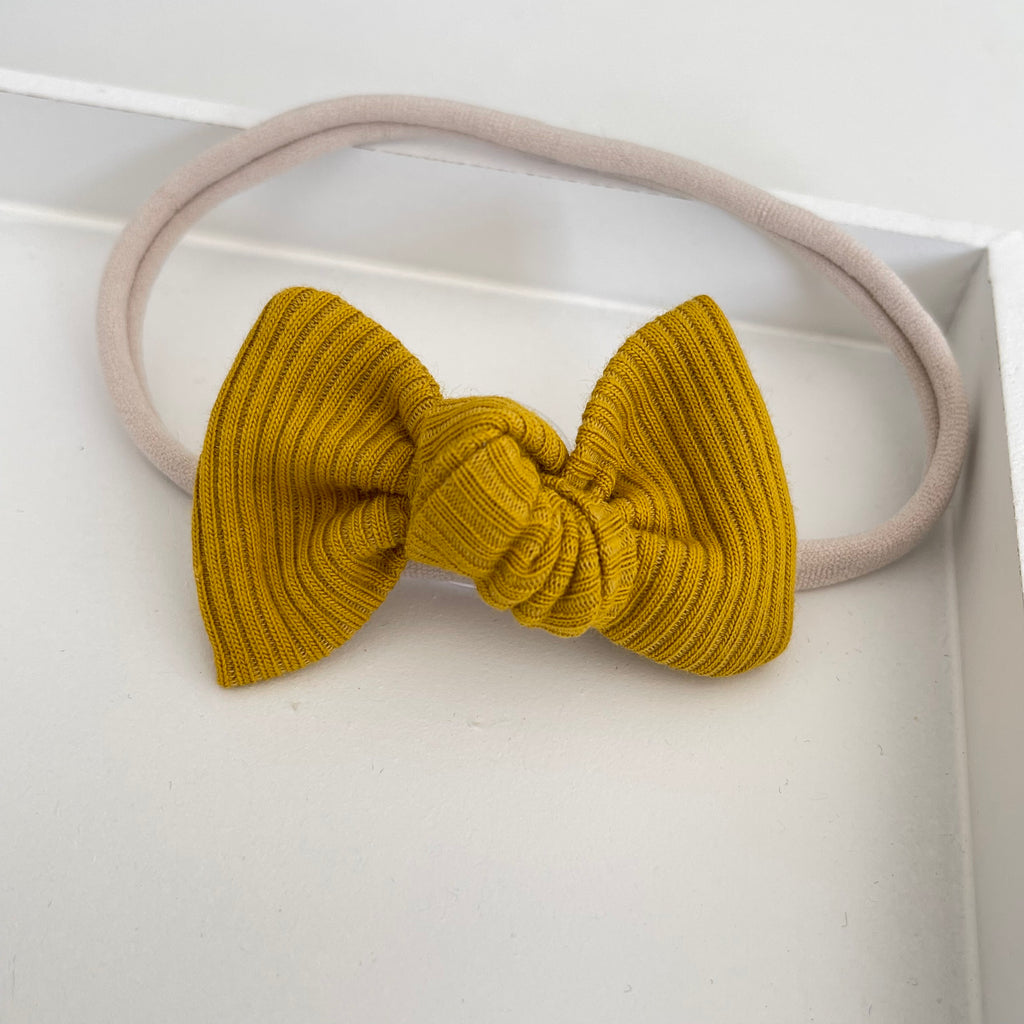 Jersey ribbed knot bows | 20 Colours