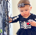 Halloween skeleton bows - Clip or headband