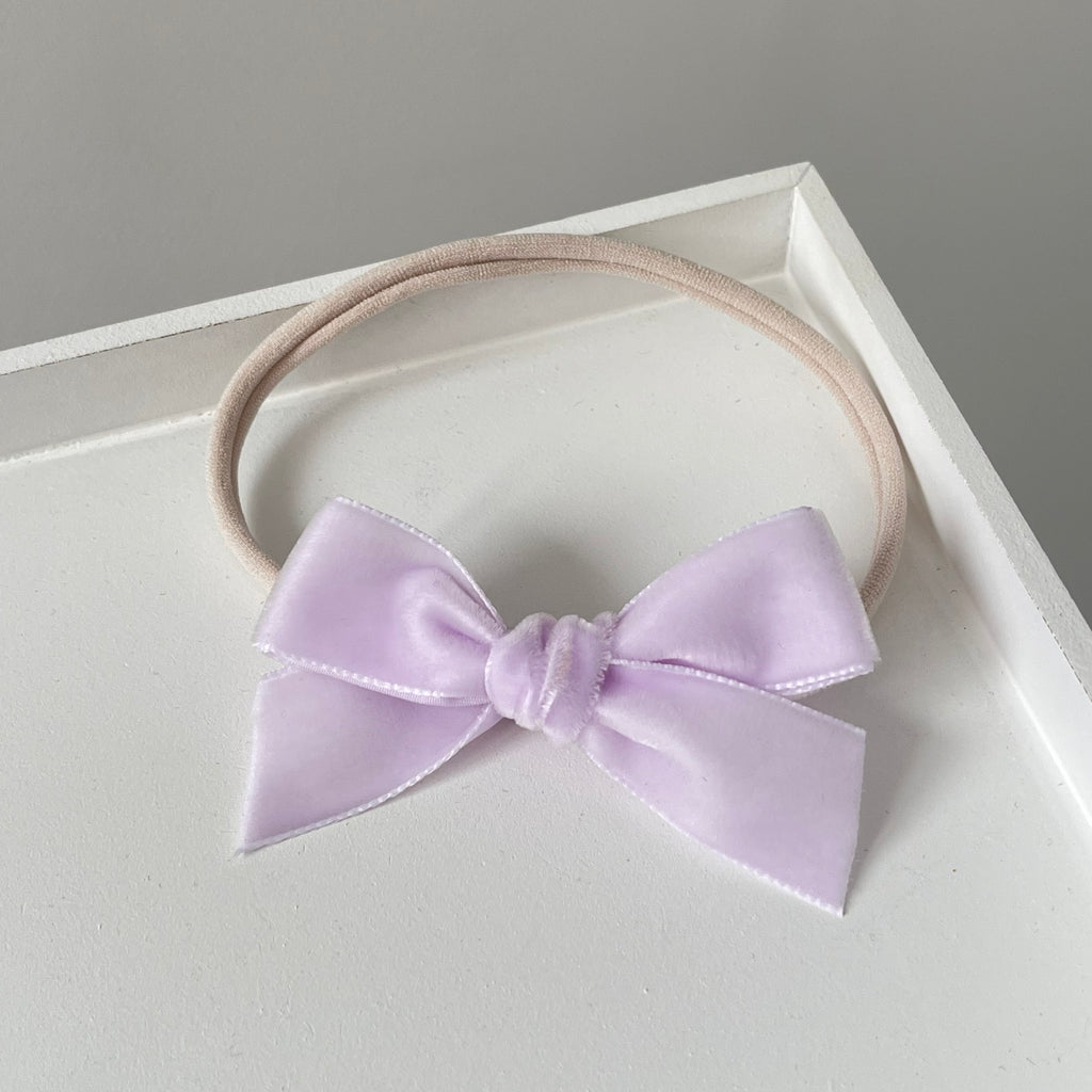 Velvet ribbon bows | 14 colours | Clip or headband