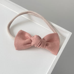 Linen knot bows - 10 Colours