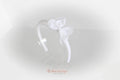 White ribbon bow alice band headband